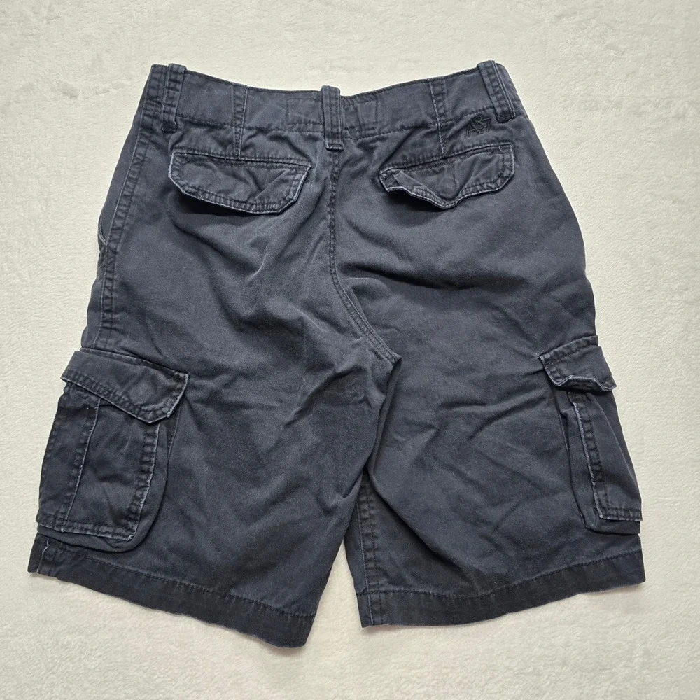 Aeropostale Cargo Shorts‎ Navy Casual Utility Drawstring Men 30